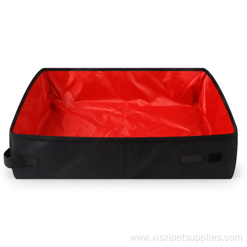 waterproof Oxford fabric cat litter box for travelling